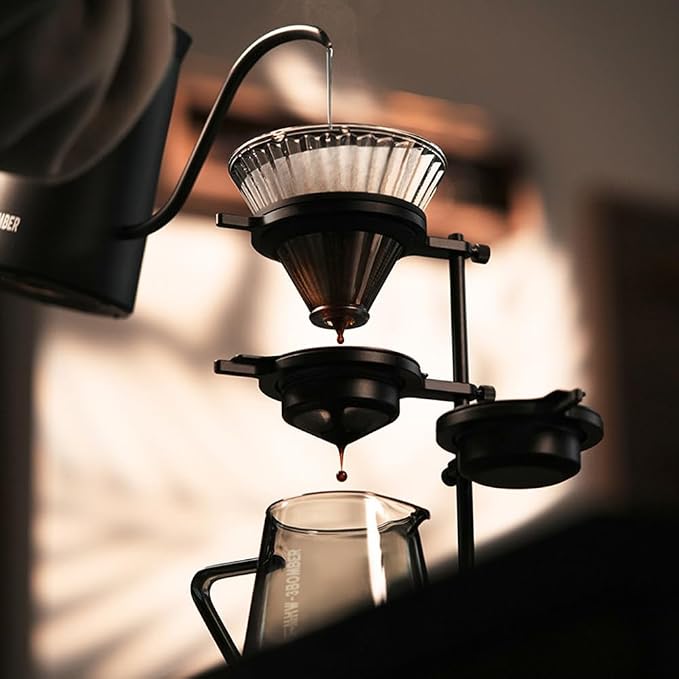 Coffee Dripper Stand with 2 Pcs Espresso Cooling Ball, Height Adjustable Metal - Image 4