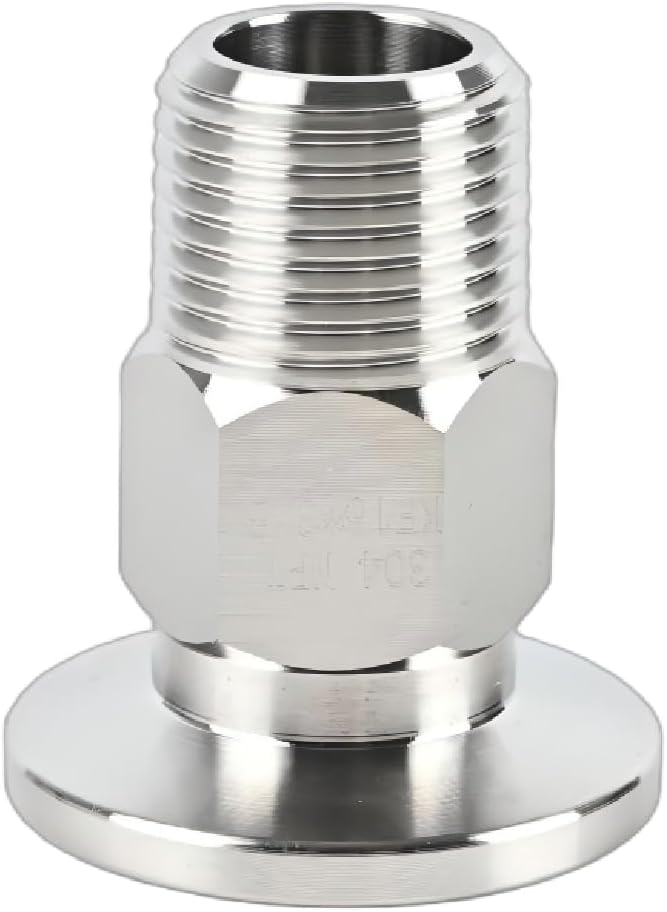 SS304 KF16 NPT Male Adaptor thread 3/8" NW16 KF Male coupling ISO-KF16 X NPT 3/8"