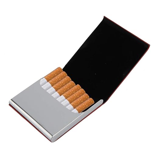 Yosoo Health Gear PU Leather Cigarette Case 10 Cigarettes Holder Hard Travel by Yosoo+Health+Gear