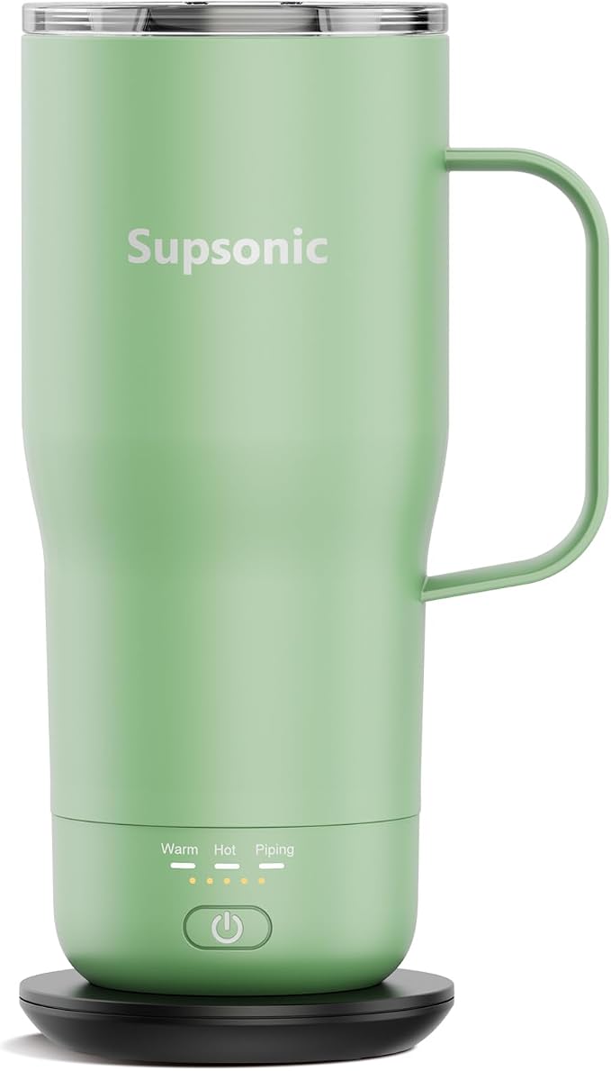 Supsonic - Smart Heated Coffee Mug, 20oz Rechargeable Self Heating Mug by Supsonic