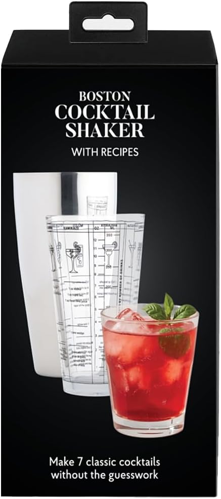 HIC Kitchen Bar Boston Cocktail Shaker and Mixer Glass Set - Image 6