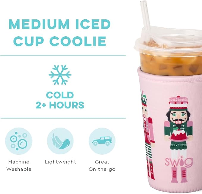 Swig Life Medium Iced Cup Coolie, Standard 22oz Iced Coffee Cup Insulator Sleeve - Image 4