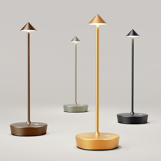 Rechargeable Cordless Table Lamp, 6000mAh LED Battery Operated Desk Lamp Touch - Image 8