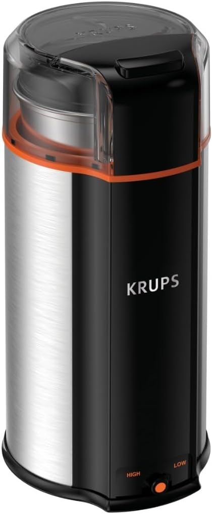KRUPS: 3oz Coffee Grinder, Ultimate Silent Vortex Plastic and Stainless Steel by KRUPS