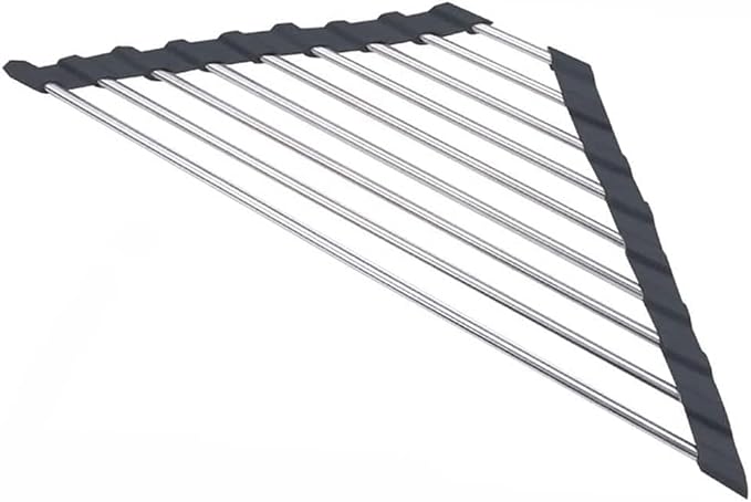 Triangle Dish Drying Rack Multipurpose Roll-up Drying Rack - Image 4