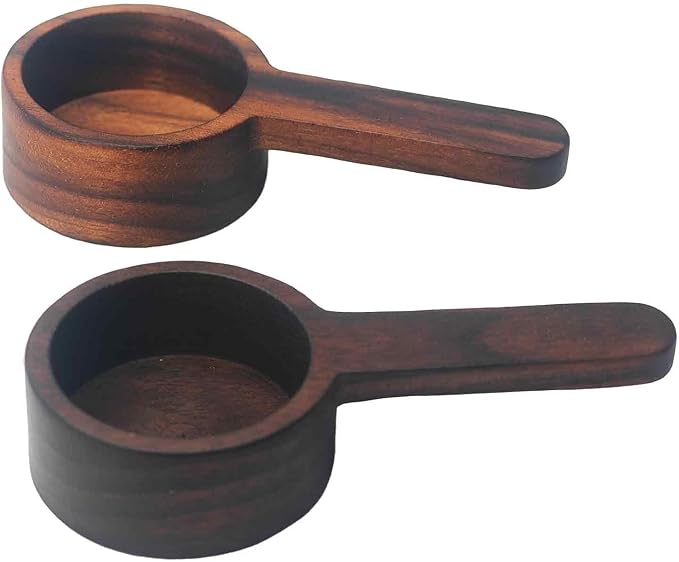 Walnut Wooden Coffee Scoop, Milk Powder, Solid Wood Tablespoon by Unknown