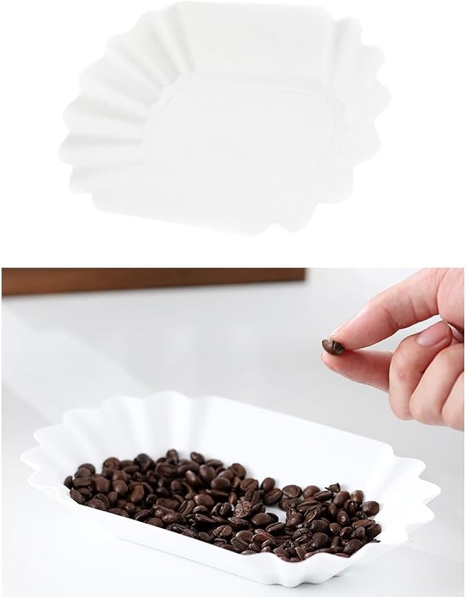 2 Pack Coffee Scale Weight Boats Coffee Bean Weighing Tray Roast Whole Beans - Image 3