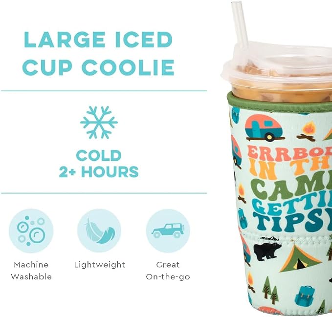 Swig Life Large Iced Cup Coolie, 30-32oz Iced Coffee Cup Insulator Sleeve - Image 3