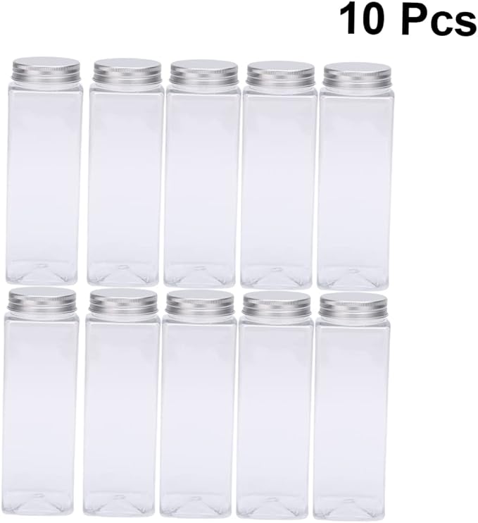 PartyKindom 10Pcs 500ml PET Plastic Drink Bottles - Image 2