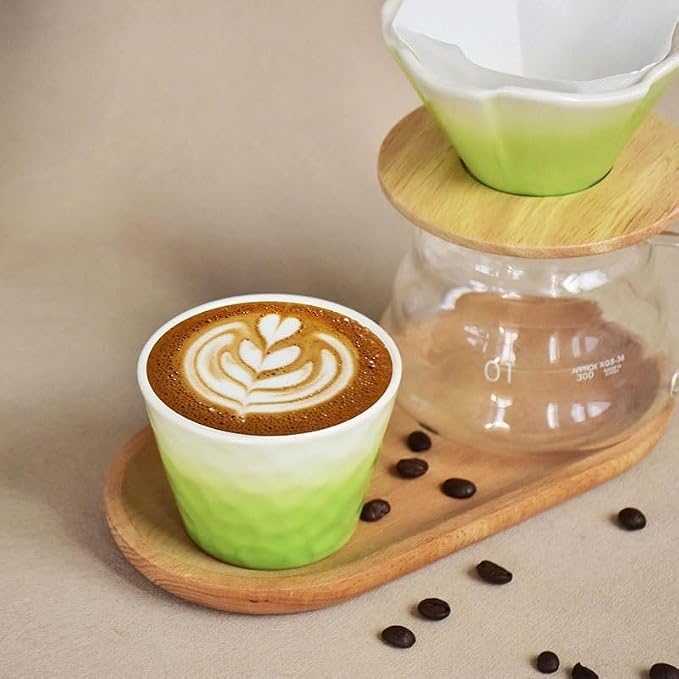 Underglaze Gradient Color Ceramic Cup | 180ml Coffee Tasting Cup | Sensory - Image 5