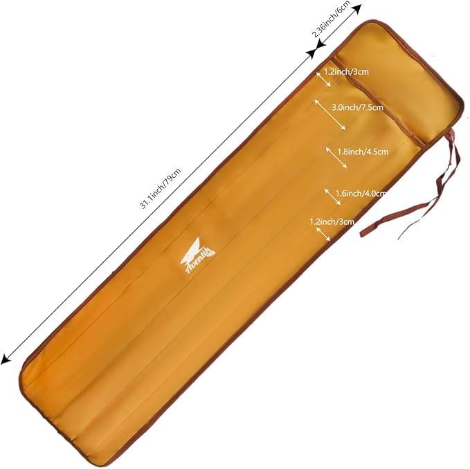 Aventik Neoprene Fly Rod Sock, 5-Compartment Fly Rod Sleeve Protector, Fishing - Image 2