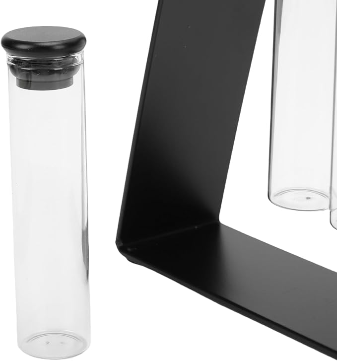 TOPINCN Single Dose Coffee Bean Storage Tubes Coffee Bean Cellar Glass Storage - Image 5