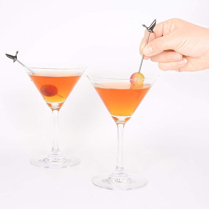 Stainless Steel Greylag Goose Martini Cocktail Picks - Image 3