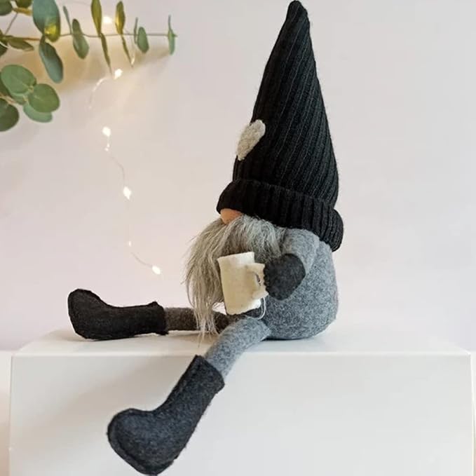2 Pcs Coffee Gnomes Plush Bar Decor, Handmade Swedish Tomte Gnomes Gifts - Image 4
