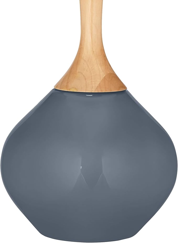 Color + Plus Wexler 31" White Shade Granite Peak Gray Modern Table Lamp - Image 4