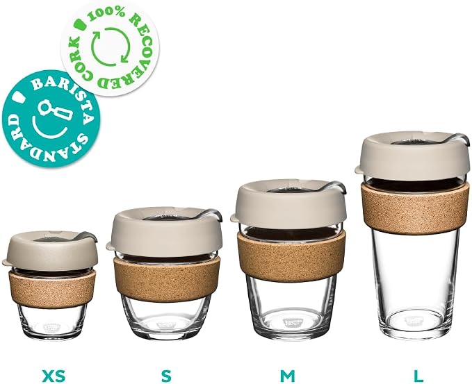 KeepCup Brew Cork, Reusable Glass Tumbler - Image 5