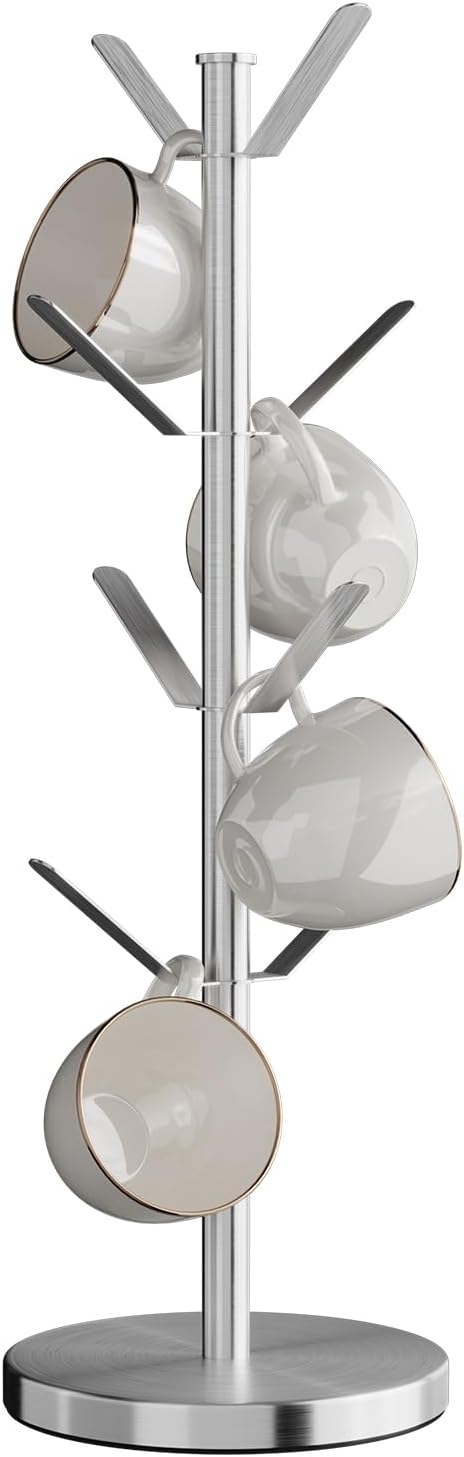 Stainless Steel Mug Holder Tree, Updated Thick Coffee Cup Holder Base, Coffee by HUILAIXIAN