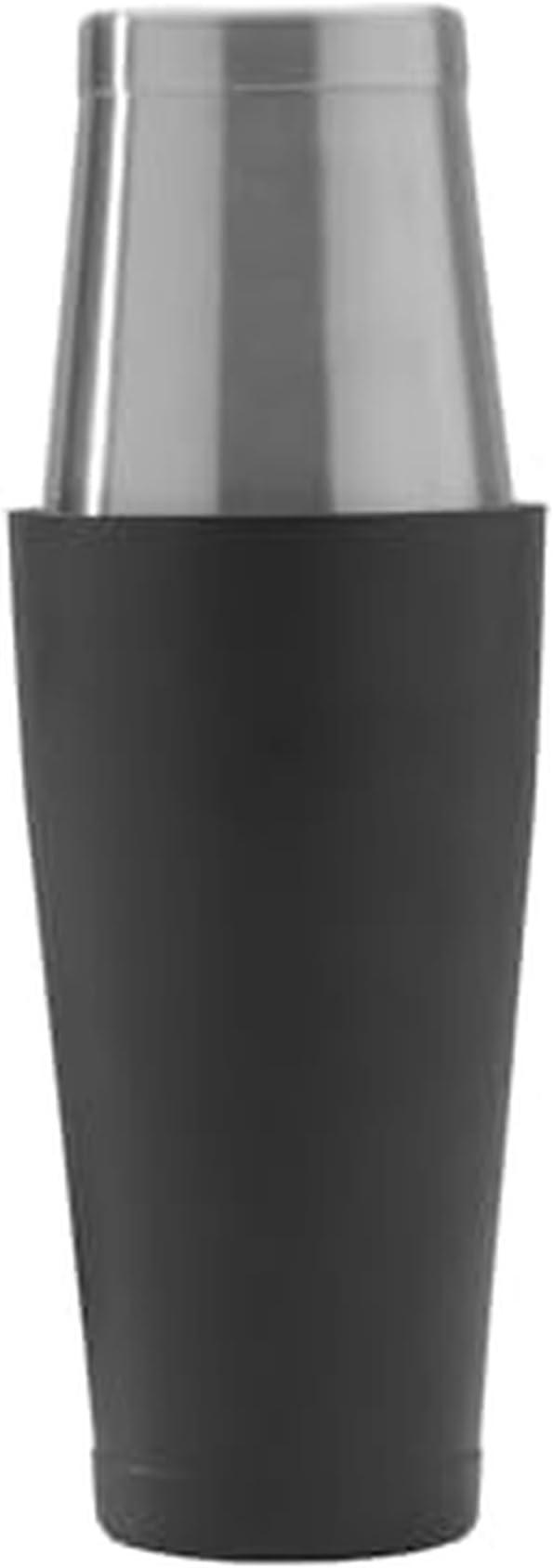 Houdini Boston Cocktail Shaker, 800 ml Two-Piece Stainless Steel and Black by Rabbit