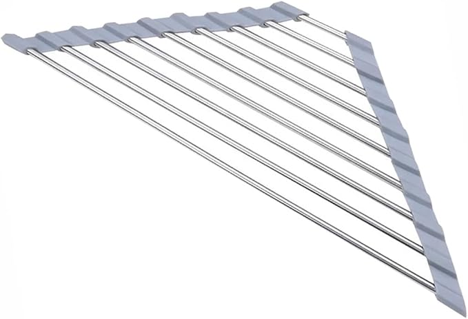 Triangle Dish Drying Rack Multipurpose Roll-up Drying Rack - Image 6