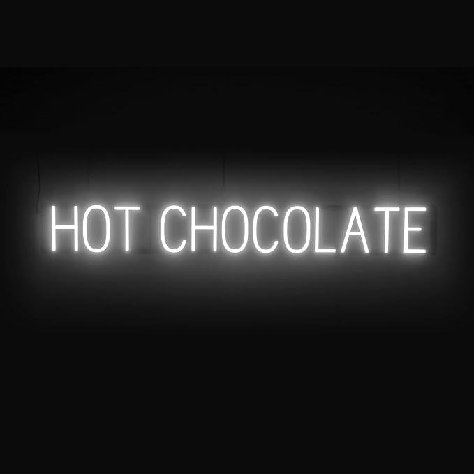 SpellBrite HOT CHOCOLATE Sign | Coffee Drink-Related Sign by SpellBrite