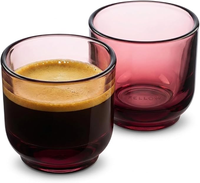 Fellow Pirch Espresso Glasses 3.5 oz Artisanal Cups, Dishwasher Safe Coffee by Unknown