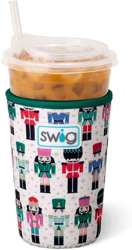 Swig Life Medium Iced Cup Coolie, Standard 22oz Iced Coffee Cup Insulator Sleeve by SwigLife
