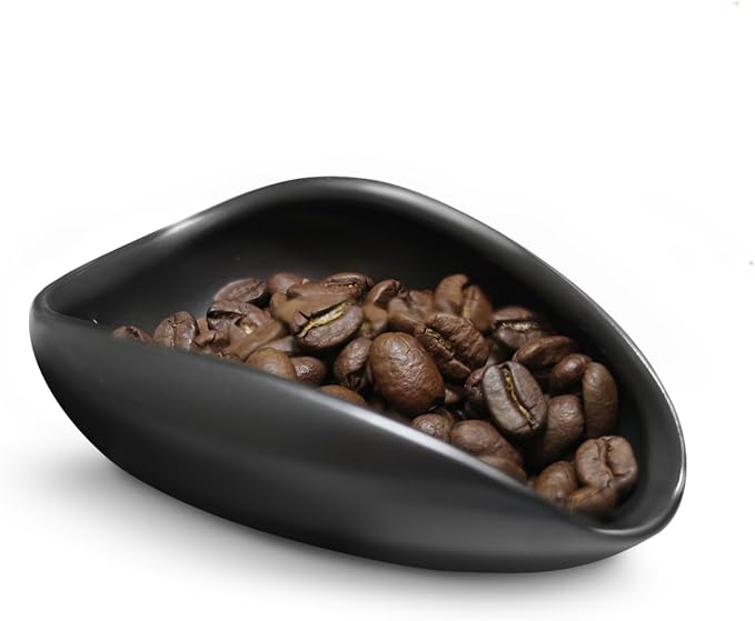 Coffee Beans Dosing Cup, Ceramic Coffee Bean Tray by patiparrto