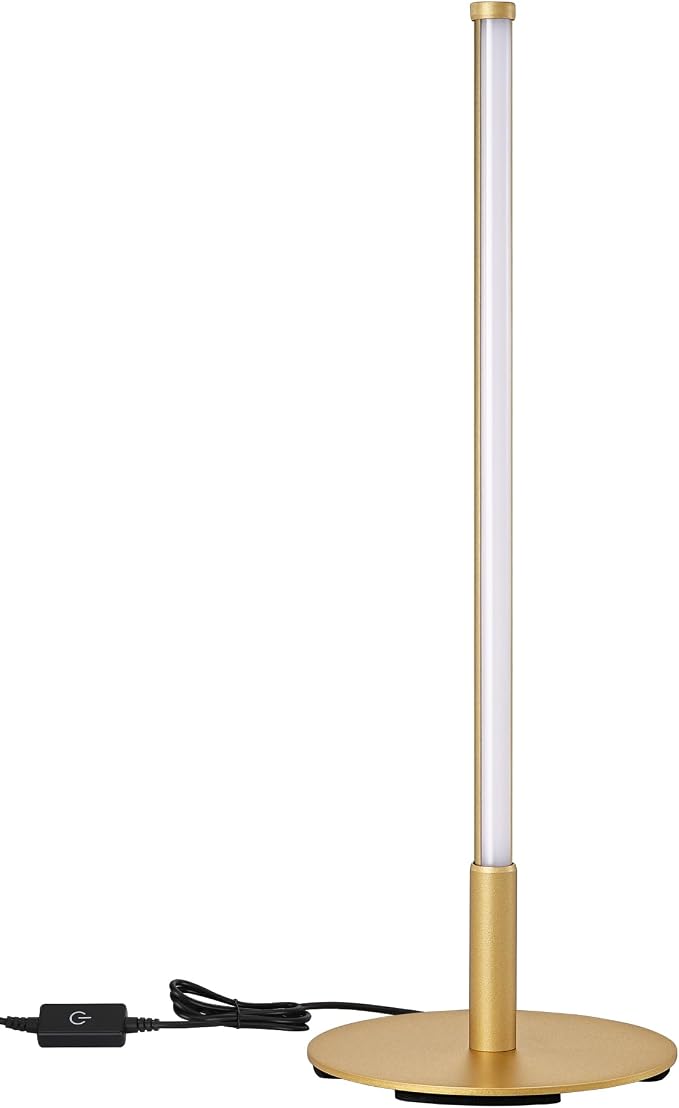EDISHINE LED Table Lamp, Stepless Dimmable Bedside Lamp - Image 9