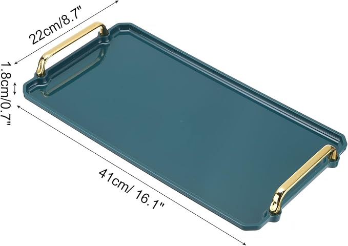 PATIKIL 16.1 x 8.7 Inches Plastic Serving Tray - Image 2