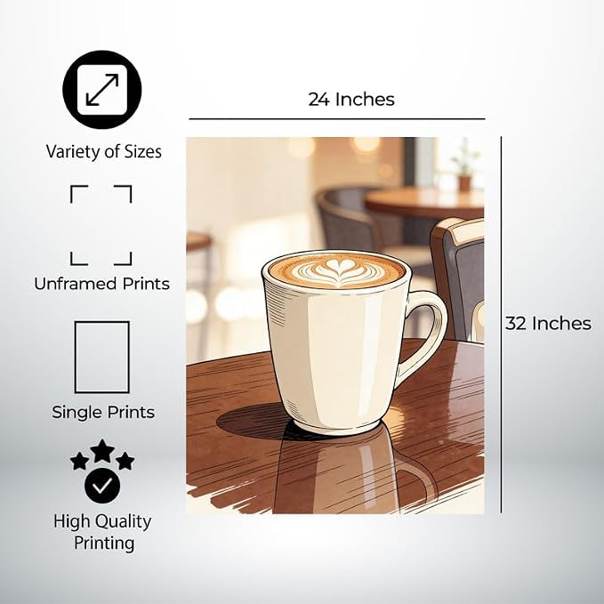 Lawrence Williams Designs Cafe Latte Poster - Image 2