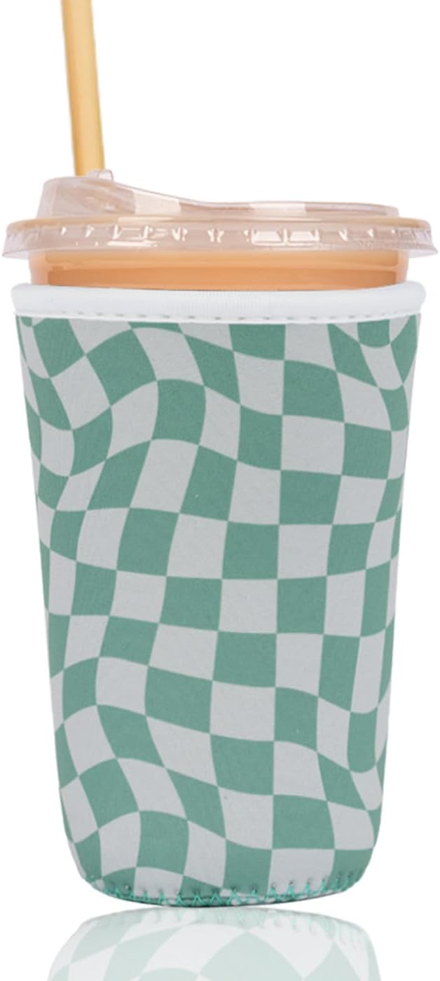Reusable Insulated Sleeve for Iced Coffee Cup, Coffee Neoprene Sleeve for Cold by Unknown