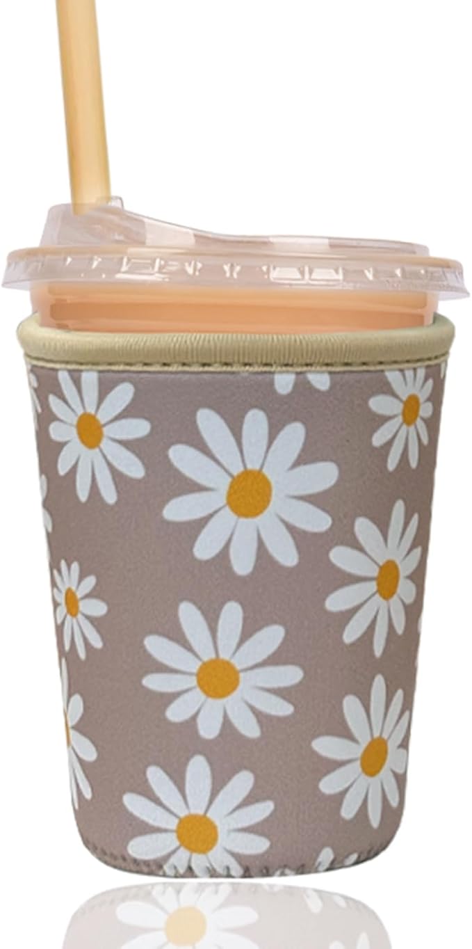 Reusable Insulated Sleeve for Iced Coffee Cup, Coffee Neoprene Sleeve for Cold by Unknown