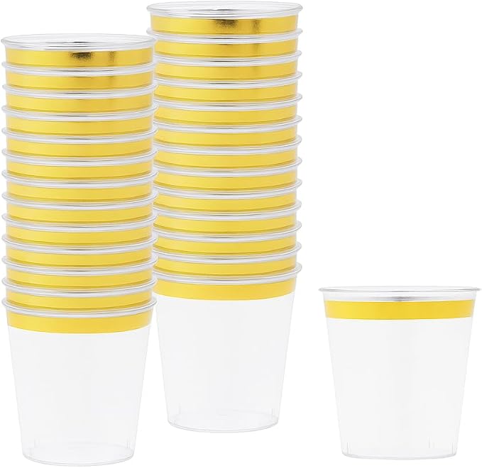Mandala Crafts Disposable 1oz Plastic Mini Shot Glasses - Image 2