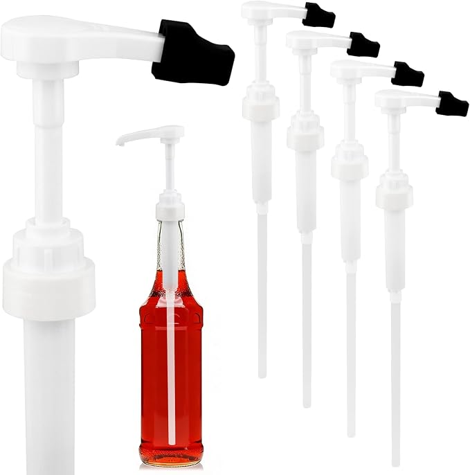 4 Pcs Coffee Syrup Pump Dispenser by Unknown