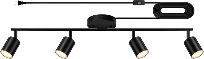 Plug in Track Lighting LED, Track Lighting Fixtures Ceiling, Plug in Wall Light by Bricosmocon-DecorYourHome