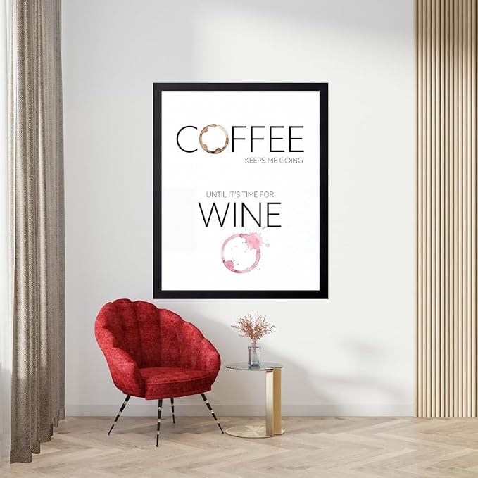 Lawrence Williams Designs Coffee and Wine Quote Poster - Image 5