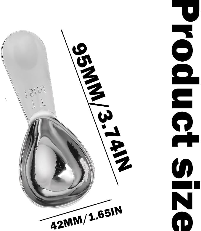 3Pcs Coffee Scoop, Stainless Steel Coffee Scoops, Short Handle Tablespoon - Image 2