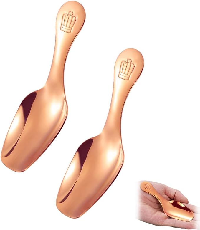 Dessert Spoon Stainless Steel Salt Spoon Short Handle Spoons Coffee Scoop Mini by Yepcloud