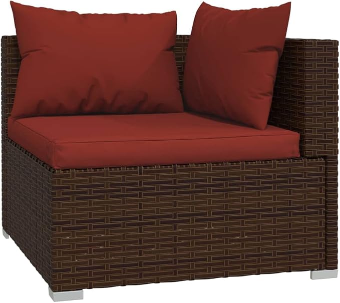 6-Piece Garden Lounge Set, Modular Outdoor Patio Furniture - Image 3