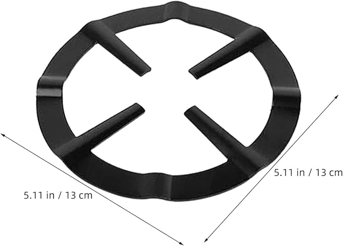 4pcs Gas Stove Coffee Maker Stand Rack Accessories Iron round Burner Wok Holder - Image 2