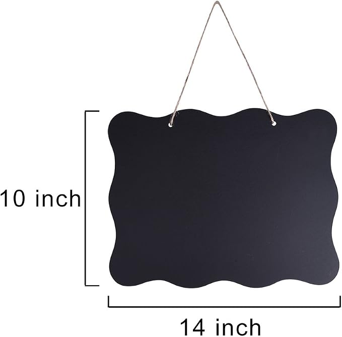AUSTOR Chalkboards 10x14 Inch Double Sided Erasable Chalkboard Signs Message - Image 2