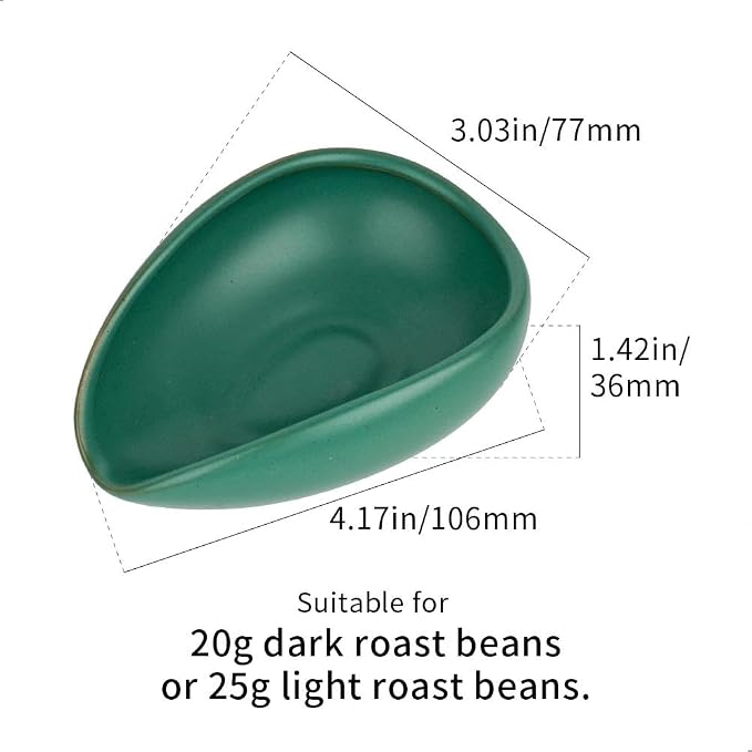 watchget Coffee Beans Dosing Cup Coffee Dosing Tray Ceramic Dose Vessel Loose - Image 2