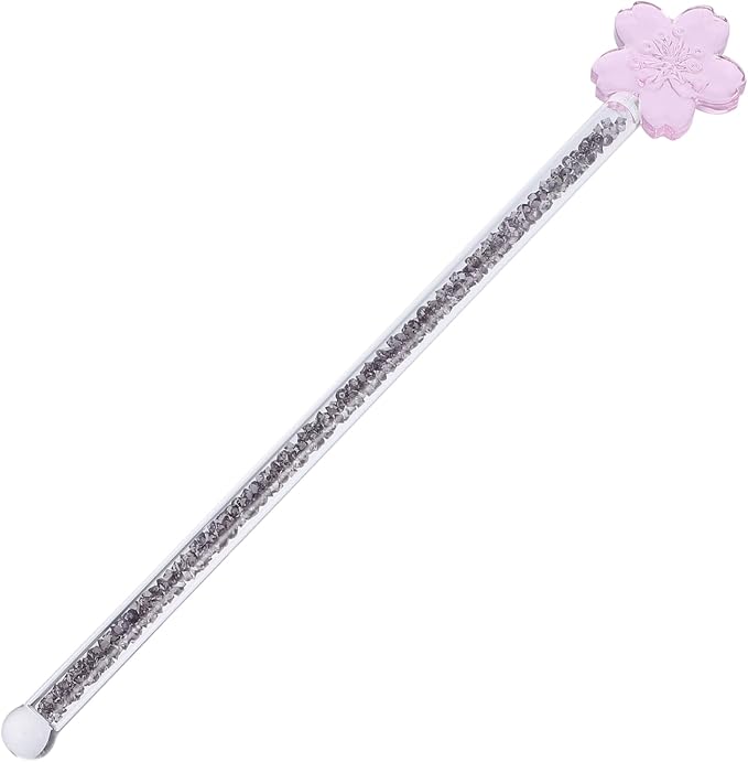 Flower Design Glass Stirring Rod by HOLIDYOYO