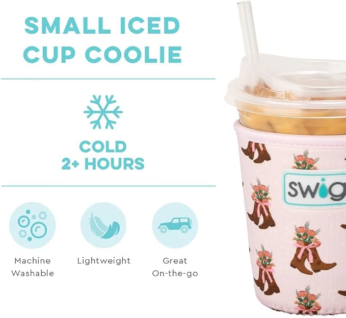 Swig Life Small Iced Cup Coolie, Standard 22oz Iced Coffee Cup Insulator Sleeve - Image 3