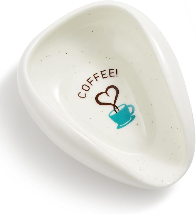 FANGSUN Coffee Spoon Rest, Ceramic Spoon Holder by FANGSUN