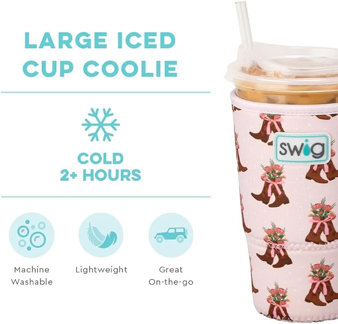 Swig Life Large Iced Cup Coolie, 30-32oz Iced Coffee Cup Insulator Sleeve - Image 3