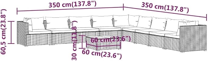 10-Piece Garden Lounge Set - Image 6
