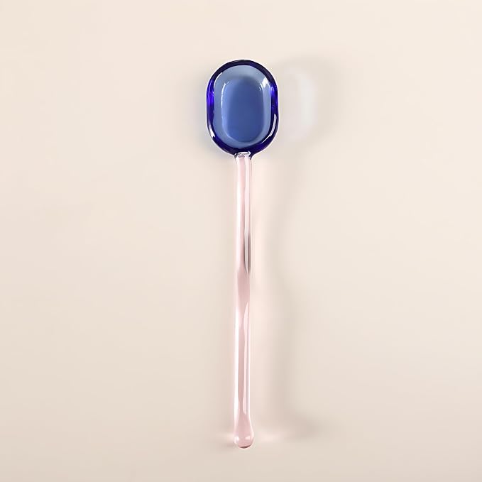 Glass Spoons, Heat Resistant Transparent Crystal Teaspoons 6.1 Inches Mini - Image 9