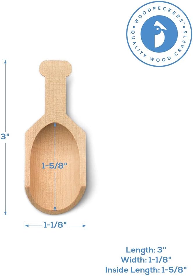 Mini Wooden Spoons for Manuka Honey, 1 Teaspoon Scoop 5 Gram, Small Scoops for - Image 4