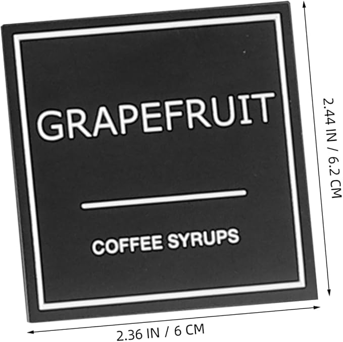 Unomor 3sheets Kitchen Labels of Syrup Food Storage Decals Sticker Labels - Image 2